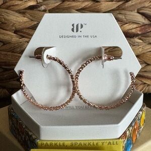 Incredible Beauty Rose Gold Plated Earrings with Yellow Topaz